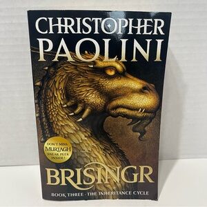 BRISINGR book 3 the inheritance cycle by Christopher Paolini soft cover book NWT
